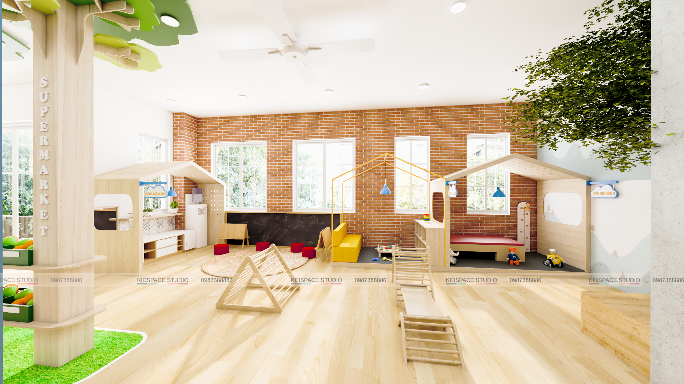 KHu vui chơi  trường mầm non LITTE HARVARD(2)